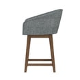 thumbnail image 15 of HH2 Home Upholstered Barrel Back Wood Adjustable Height Swivel Bar Stool, 15 of 19