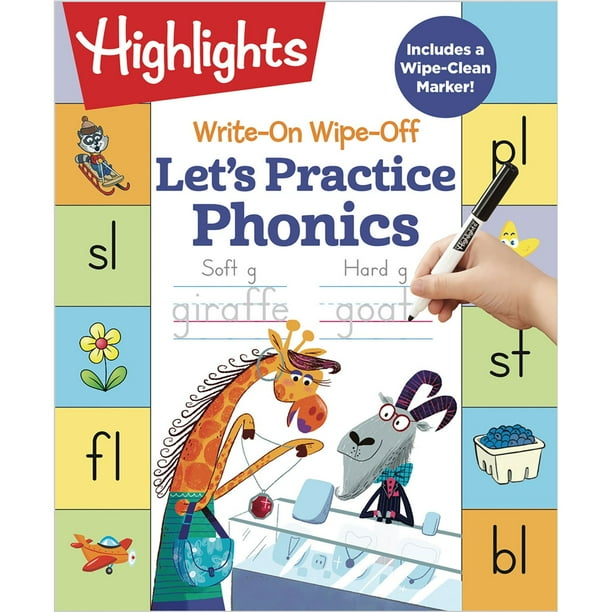 Write-On Wipe-Off Let's Practice Phonics, Spiral Bound - Samsclub.com