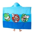 thumbnail image 2 of Kids Character 100% Cotton Hooded Towel With Hand Pockets, 2 of 9