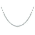 thumbnail image 1 of 1.00 CT. T.W. Round Cut Diamond Semi Tennis Necklace in 14K Gold, 1 of 8