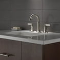 thumbnail image 1 of Delta Alux Two Handle Widespread Spotshield Brushed Nickel Faucet, 1 of 4