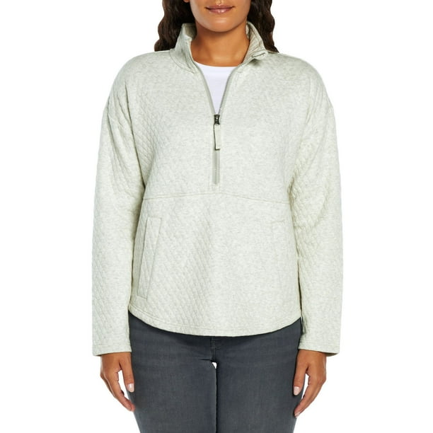 Eddie Bauer Ladies Quilted Half Zip Pullover
