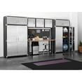 thumbnail image 17 of Seville Classics UltraHD 8-Piece Steel Garage Cabinet Storage Set w/ Height Adjustable Workbench, 14 Feet Wide, 17 of 18