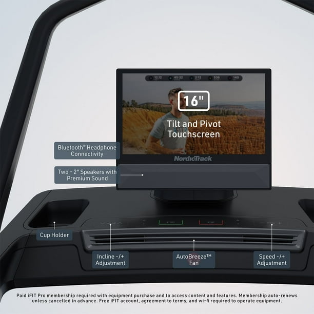 ntssm.4012  NordicTrack X16 Treadmill with iFIT - Samsclub.com