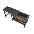 thumbnail image 4 of Keter Extendable Resin Outdoor Party Table Bar Cart, Pine, 4 of 9