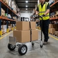 thumbnail image 5 of Simpli-Magic 2 in 1 Convertible Hand Truck and Garage Moving Dolly, 800LBS – Heavy-Duty Moving Dolly Utility Platform Cart with 10" Wheels & Handle, 5 of 7
