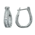 thumbnail image 3 of 0.96CT. T.W. Inside Out Diamond Hoop Earrings in 14K Gold, 3 of 5