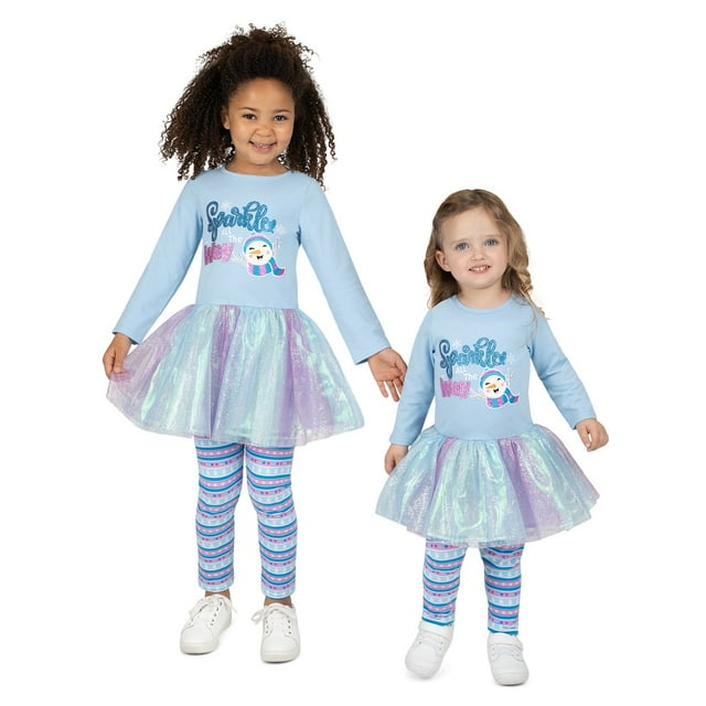 Counting Daisies Toddler Girls Holiday Tutu Set