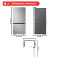 thumbnail image 4 of LG 25.5 cu. ft. Bottom Freezer Refrigerator, 4 of 6