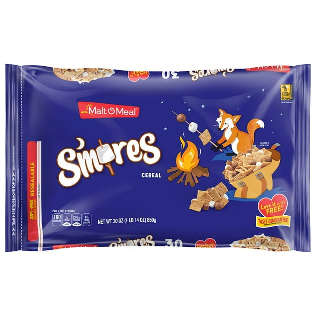 Malt-O-Meal S'mores Breakfast Cereal, 30 oz.