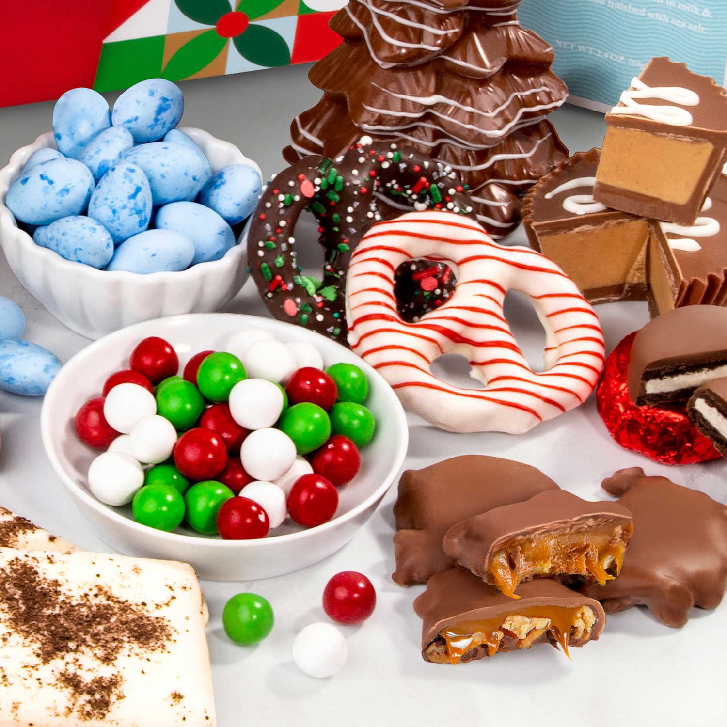 A Gift Inside Holiday Handmade Chocolate Bliss Gift Basket