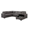 thumbnail image 9 of Dylan Stain-Resistant Fabric 6 Seat Storage Sectional With Pullout Bed, 9 of 10