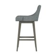 thumbnail image 10 of HH2 Home Upholstered Tapered Back Wood Adjustable Height Swivel Bar Stool, 10 of 19