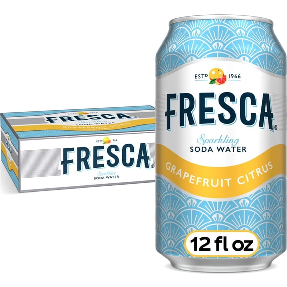 Fresca Sparkling Soda Water, Grapefruit Citrus, 12 fl. oz., 24 pk.