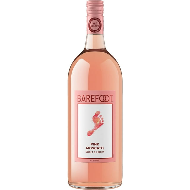 Barefoot Pink Moscato Sweet Wine 1.5 L