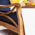 thumbnail image 6 of Cambridge Casual Catalina Teak Deep Seating Daybed with Cushion, 6 of 10