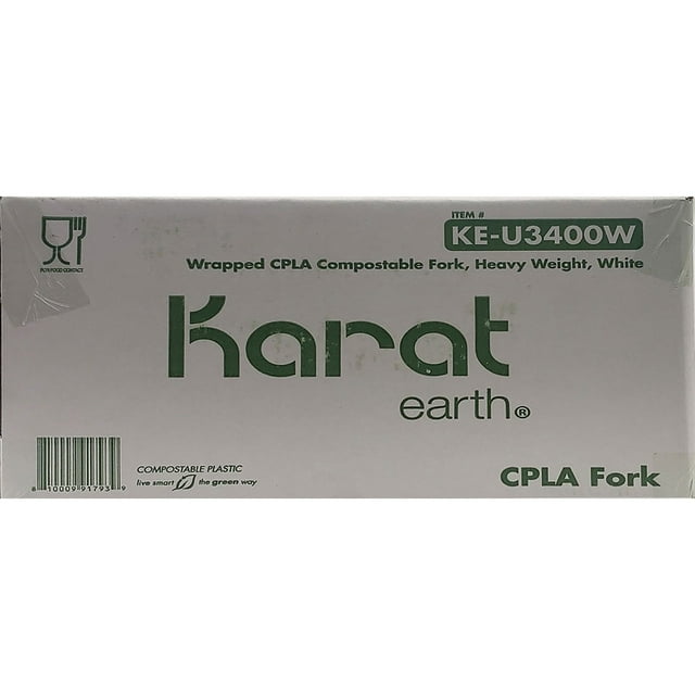 Karat CPLA Individually Wrapped Forks (750 ct.)