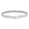 thumbnail image 2 of High Polish Omega Bracelet in Sterling Silver, 2 of 5
