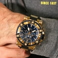 thumbnail image 4 of Invicta Men's Bolt Quartz 52mm Gold Tone Stainless Steel & Black Silicone, Blue Dial, 4 of 4