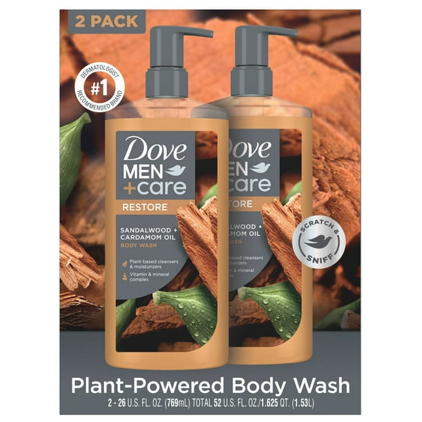 Dove Men+Care Sandalwood Body Wash, 26 fl. oz., 2 pk. - Samsclub.com