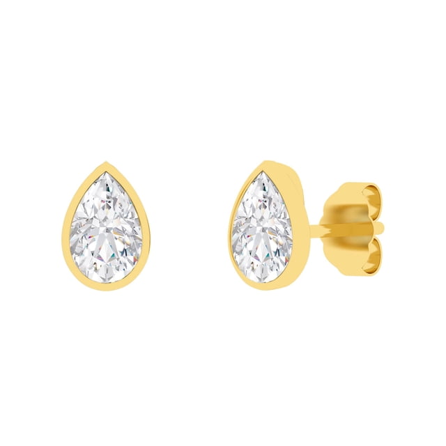 Lab Created Diamond Earrings in 14K Gold