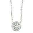 thumbnail image 3 of Round Cut Halo Diamond Pendant Necklace in 18K Gold, 3 of 4