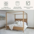 thumbnail image 2 of details by Becki Owens Ren Platform Canopy Bed, Distressed Natural Wood Finish, Assorted Sizes, 2 of 8