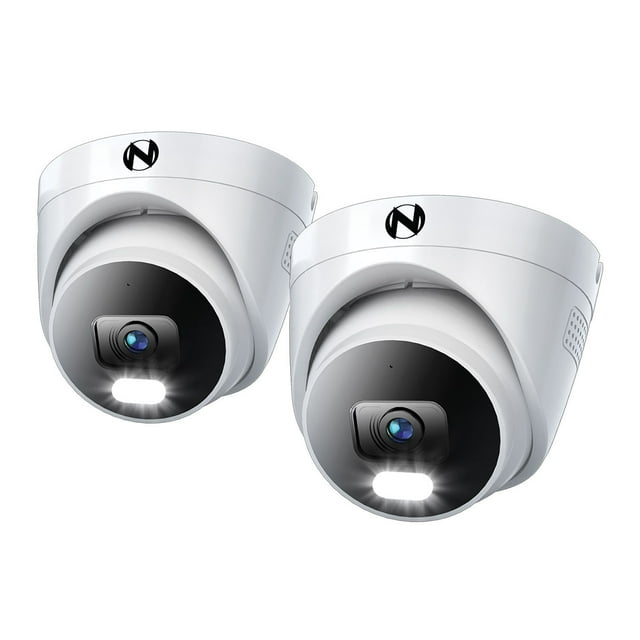Night Owl Wired 4K Deterrence Dome Cameras, 2pk.