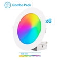 thumbnail image 2 of 4 In & 6in Wi-Fi Smart Slim Recessed LED Downlight 9W 810LM 6 Pack Light, 2 of 9