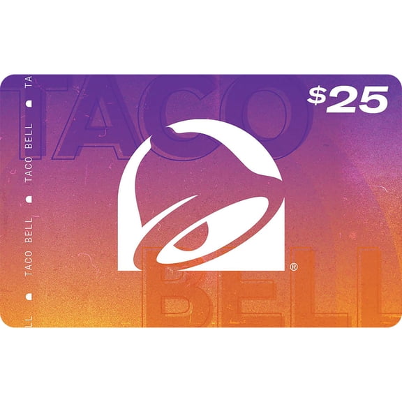 Taco Bell $25 Email Delivery Gift Card