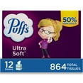 thumbnail image 1 of Puffs Ultra Soft Facial Tissues (72 tissues/cube, 12 mega cubes), 1 of 7