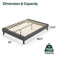 thumbnail image 4 of Zinus Night Therapy Essential Upholstered Platform Bed, Assorted Sizes, 4 of 8