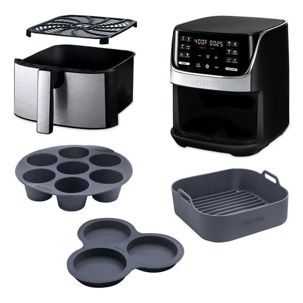 Gourmia 7-Quart Digital Air Fryer, Includes 3-Piece Silicone