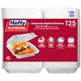 thumbnail image 1 of Hefty Supreme Foam Hinged Lid Container, 1-Compartment, 125 ct., 1 of 7