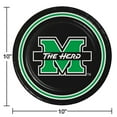 thumbnail image 2 of Marshall Thundering Herd NCAA Round Paper Plates, 10", 85 ct., 2 of 6