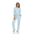 thumbnail image 1 of Flora Nikrooz 2 Piece 3/4 Sleeve Henley PJ Set, 1 of 12