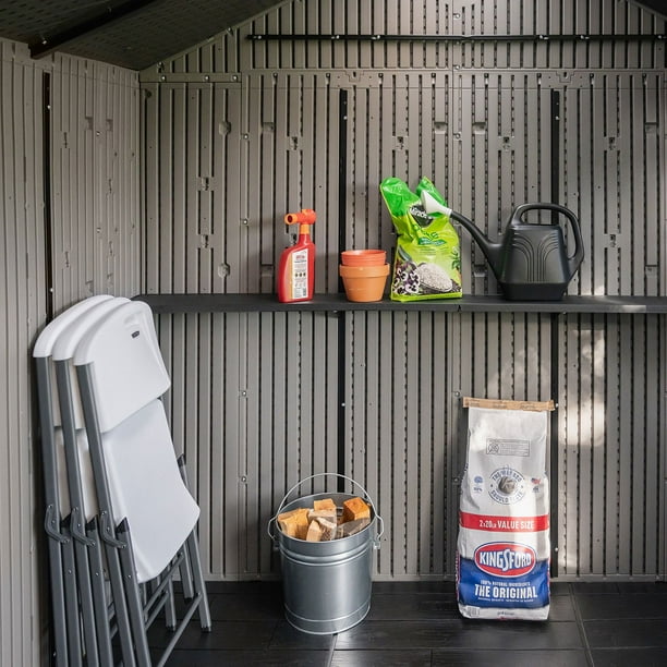Lifetime 12.5' x 8' Outdoor Storage Shed, Gray - Samsclub.com