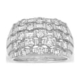 thumbnail image 1 of 2.40 C.T.TW Round and Baguette Cut Diamond Band Ring in 14K Gold, 1 of 5
