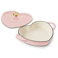 thumbnail image 2 of Tramontina 3-Quart Heart Shape Enameled Cast Iron Dutch Oven (Shallow, Oven Safe), 2 of 11
