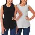 thumbnail image 1 of Member’s Mark Ladies 2-Pack Essential Tank, 1 of 8