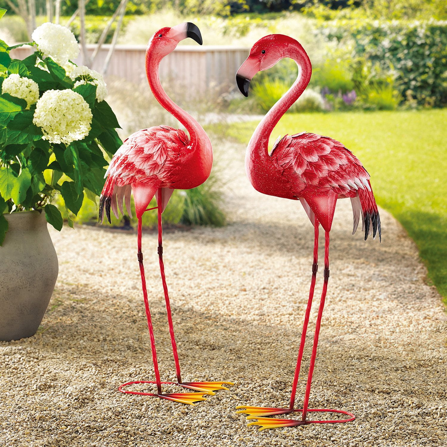 Member's Mark Metal Flamingo Statues, Set of 2 - Samsclub.com, image size:1500x1500