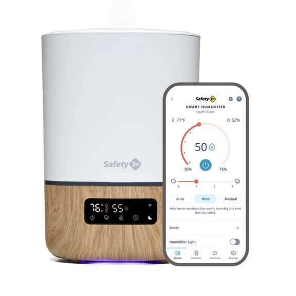 Safety 1st Smart Humidifier, Natural with White