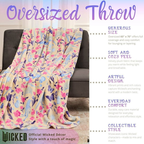 Wicked Silky Soft Oversized Throw, 60