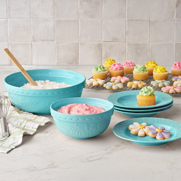 Member's Mark 2-Piece Floral Ceramic Prep and Serve Bowls