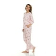thumbnail image 4 of Flora Nikrooz 2 Piece 3/4 Sleeve Henley PJ Set, 4 of 10