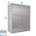 thumbnail image 2 of Seville Classics UltraHD Storage Cabinet, 60" W x 24" D x 72" H, 2 of 25