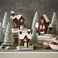 thumbnail image 1 of Member's Mark Pre-Lit Red Plaid Village, 9 pc., 1 of 4