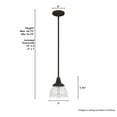 thumbnail image 4 of Hunter Cypress Grove with Clear Holophane Glass 1 Light Pendant Ceiling Light Fixture, 4 of 8