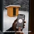 thumbnail image 4 of Backyard Discovery 4-6 Person Cedar Outdoor Cabin Sauna with Electric Heater and Glass Door, 4 of 12