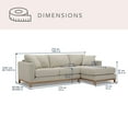 thumbnail image 2 of Member's Mark Sophia Modern Sofa With Light Honey Base, Tan, 2 of 15